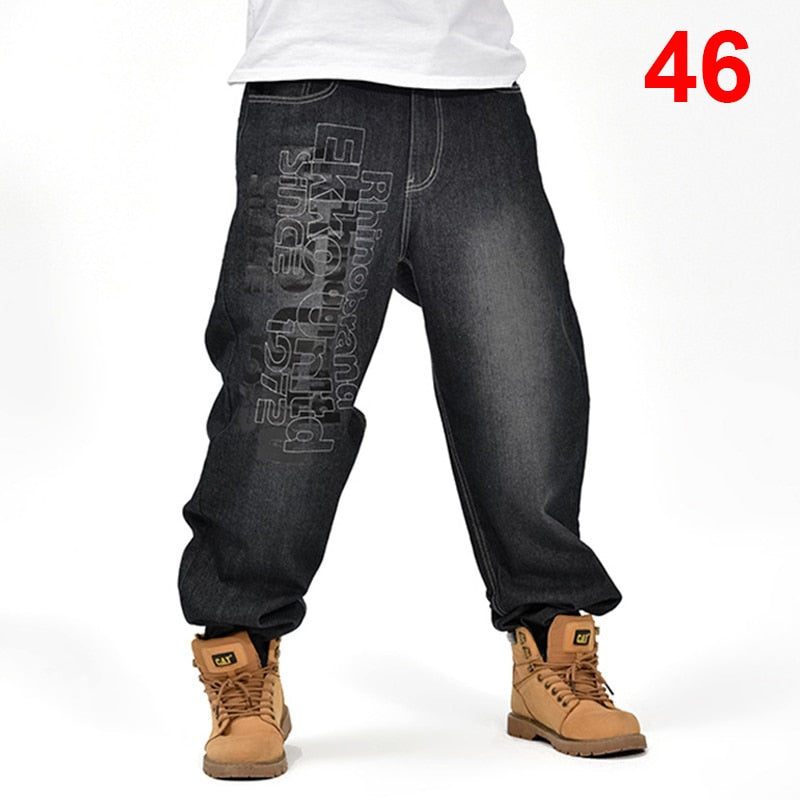Baggy Jeans Men Denim Pants Loose Streetwear Jeans Skateboard Pants